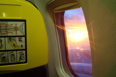 Amanecer desde el avión