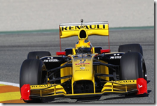 Robert Kubica sulla Renault