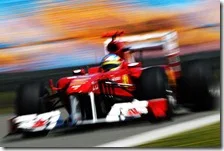 Alonso al volante della Ferrari