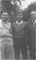 William Elliott, son John Elliott, father John Sherman Elliott. Coshocton, OH, c. 1947 Old Family Photos