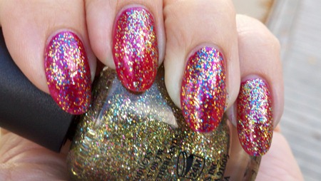 OPI Sparkle-icious Vs RBL Locavore 3 OPI Sparkle-icious Vs RBL Locavore 3
