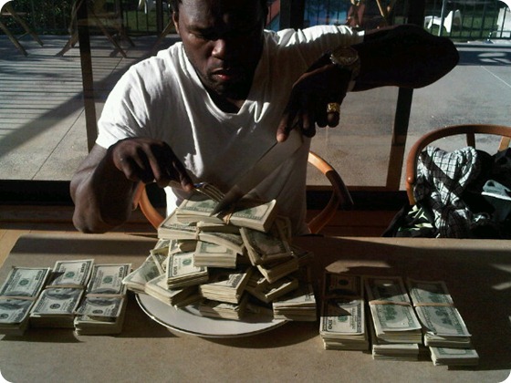 50 Cent Comendo Doente
