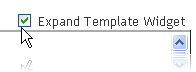 Expand Template Widget Expand Template Widget