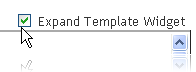 Expand Template Widget