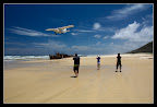 Na pláži přistávají i letadla