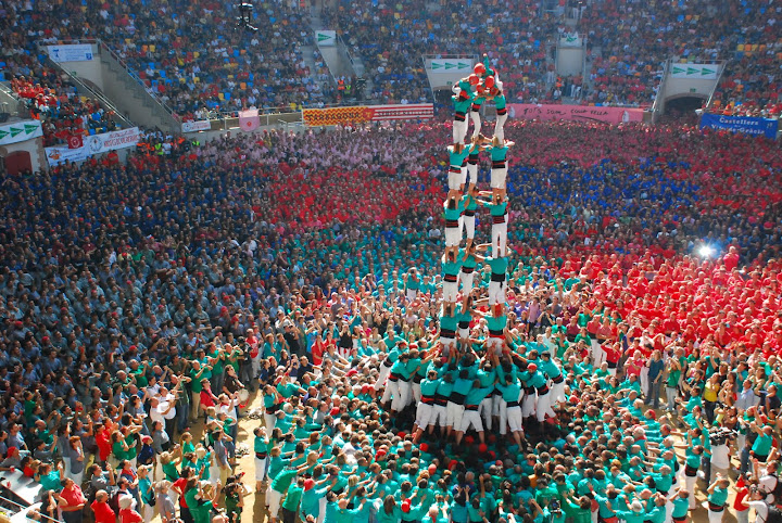 castellers de vilafranca 5 de 9 amb folre concurs tarragona 2010
