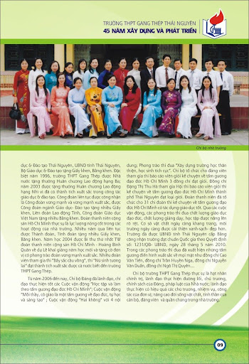 Chi bộ trường THPT Gang Thép Chi bộ trường THPT Gang Thép