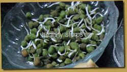 green chana sprouts