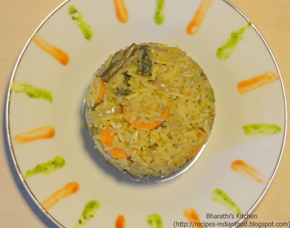 Vegetable Pulao or Biryani Recipe
