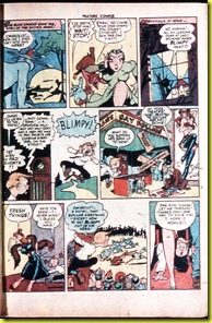 Cartoon satyr in burlesque palace in rare 1944 comic_Feature Comics 76_6