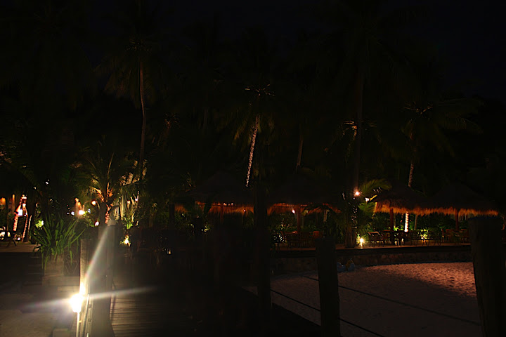 Pulau Rawa - Unsere Unterkunft bei Nacht