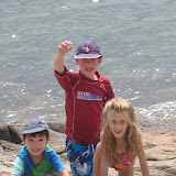 Kai, with his cousins Matthew and Alex