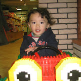 Another shot of Eidan in the lego car Another shot of Eidan in the lego car