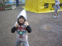 Kai with his fire hat Kai with his fire hat