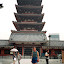 Maria at Sensoji's 5 story pagoda Maria at Sensoji's 5 story pagoda