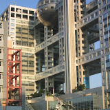 The Fuji TV building in Odaiba