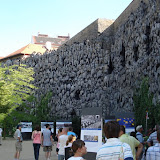 The fake cave wall at Wallenstein Palace