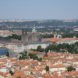 View of Prague from the top of Petrin Tower
