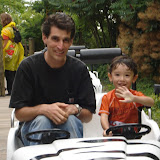 Mike and Eidan on the Safari Tour