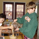Kai and Holland making Frobscottle