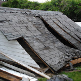 Carving up the roof is much safer when it's on the ground