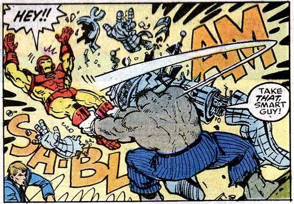 The Hulk did not appreciate Iron Man's snarky comments about his Mickey Mouse gloves.
