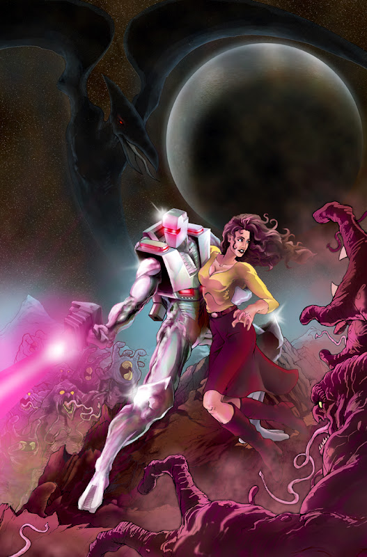 ROM Spaceknight pin-up by Andrew Griffith