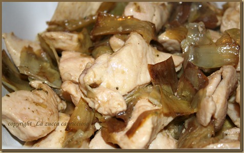 bocconcini di pollo al marsala e carciofi2 bocconcini di pollo al marsala e carciofi2