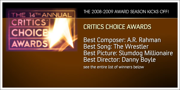 Critics Choice Award Winners for 2008