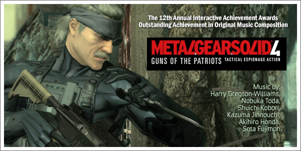 Metal Gear Solid 4: Guns of the Patriots Takes Home AIAS Award for Oustanding Achievment in Original Composition