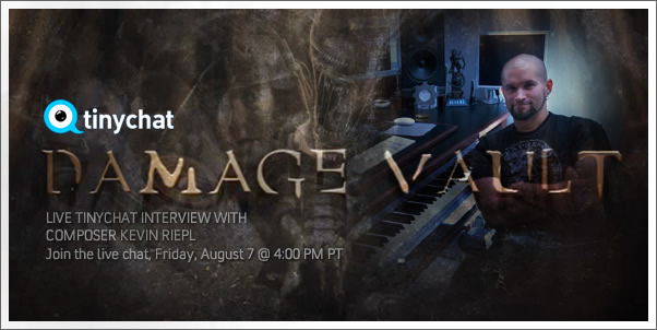 Live interview with composer Kevin Riepl via Tinychat