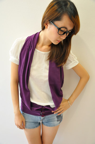 Purple Wrap Vest
