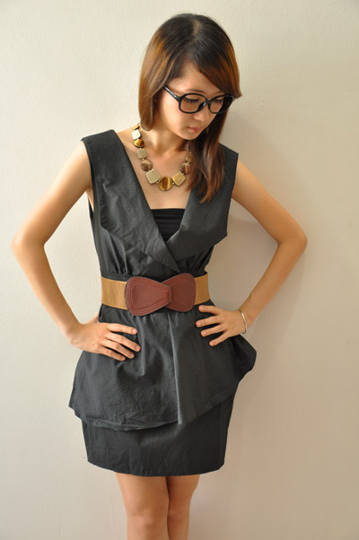 Black Arissa Peplum Black Arissa Peplum