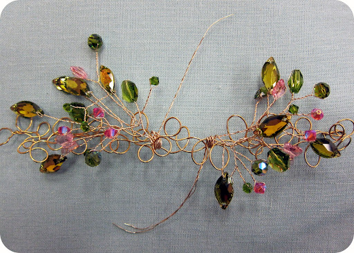 step 3: like a wreath, position the branches opposite each other and wrap stems around the foundation.