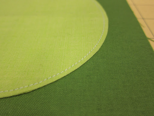 Completed circle attached to square.