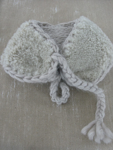 For keeping little ones warm in winter weather—Silke’s beautiful knitted collars.