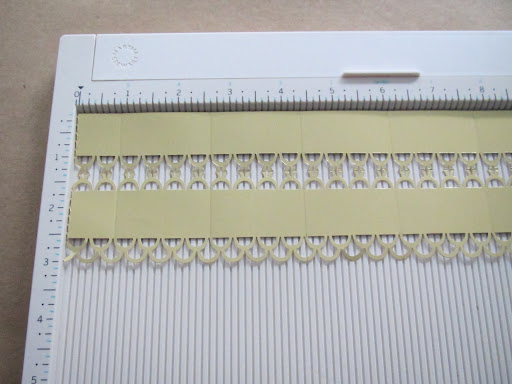Here is the completely scored strip.