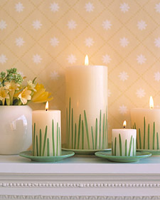 Grass candles