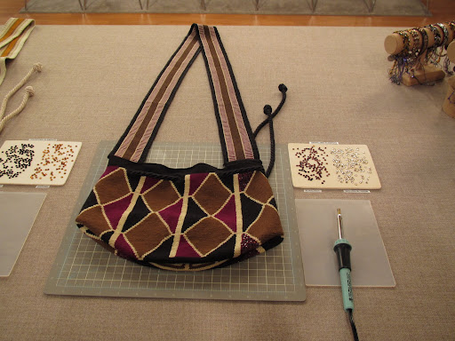 Martha's demo was in burgundy and golds