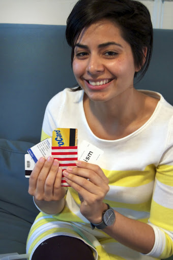 Natalie sewed a cardholder for her Metro card and ID. Natalie sewed a cardholder for her Metro card and ID.