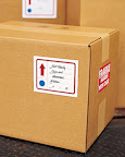 Moving label clip art