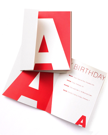 Alphabet invitation clip art