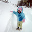 Alice measures the snow.