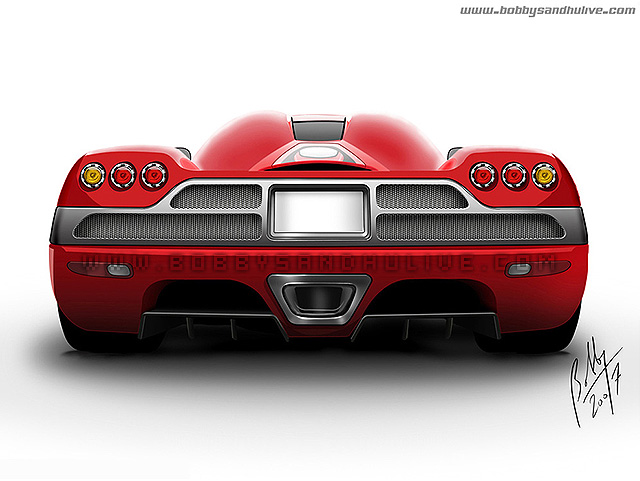 Koenigsegg CCX vexel digital drawing