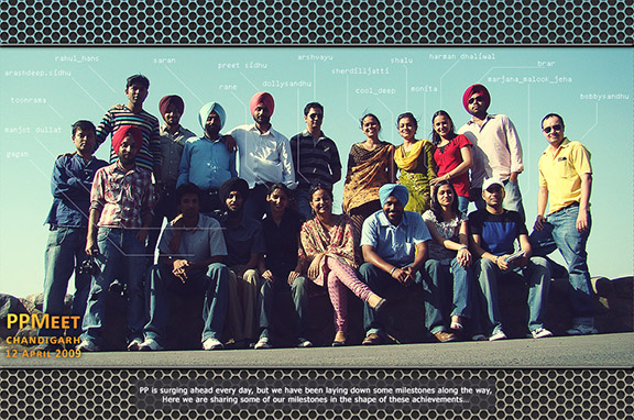 worlds first online punjabi magazine kuknas showing the members of www.punjabiportal.com in a meet organized in chandigarh