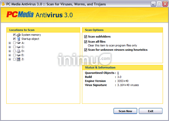 Screenshot antivirus PCMAV 3.0-Ragnarok