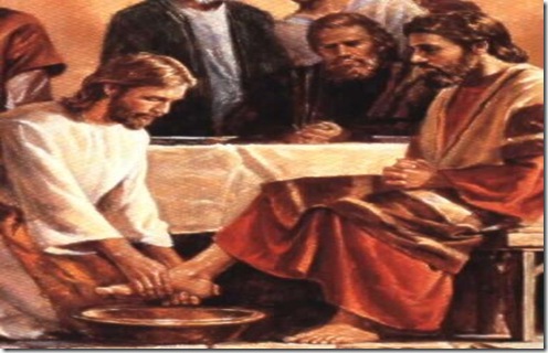 cristo lavando los pies