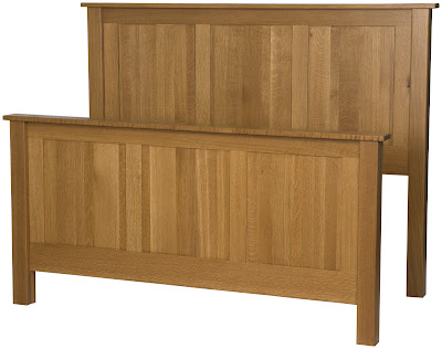 Shaker Bed in Cinnamon Oak