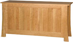Seville Entertainment Center , Shown with Solid Wood Rear Panel, in Natural Cherry