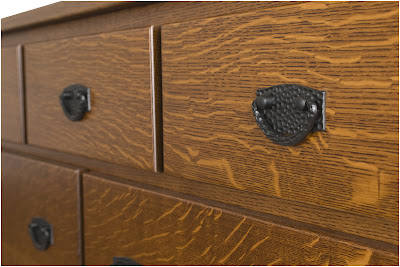 Mission Dresser in Mahogany Quarter Sawn Oak